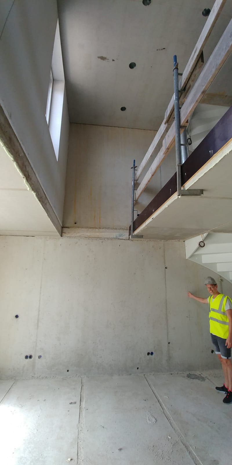 Vide in een nieuwbouwwoning in Leiderdorp tijdens het werk
